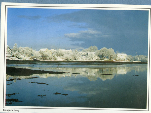 View across the River Cleddau from Llangwm Ferry to Llangwm